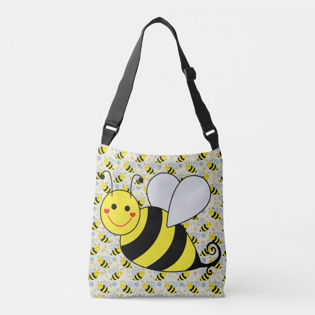 Cute Bumble Bee Crossbody Bag (Front)