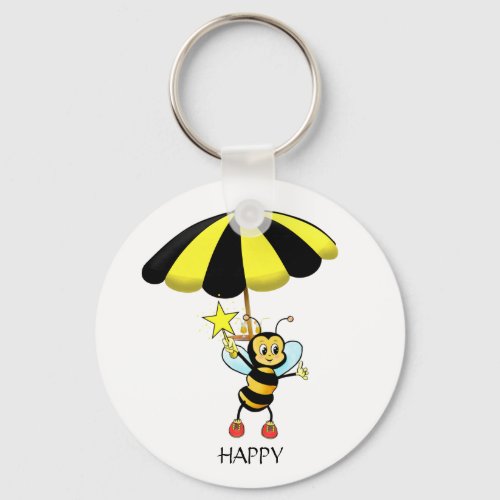 Cute Bumble Bee Keychain