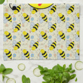 Cute Bumble Bee Kitchen Towel (Folded)