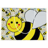 Cute Bumble Bee Large Gift Bag (Back)