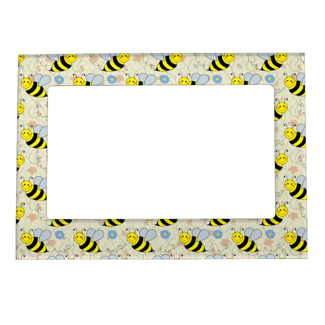 Cute Bumble Bee Magnetic Photo Frame (Front)