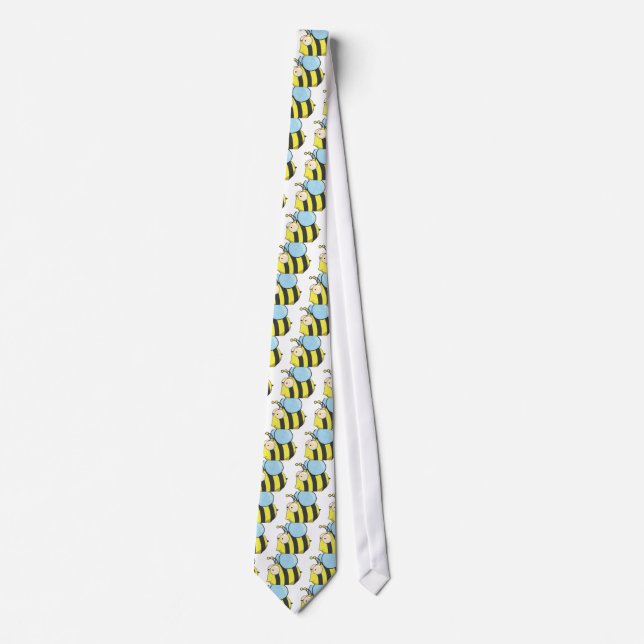 Cute bumble bee neck tie (Front)