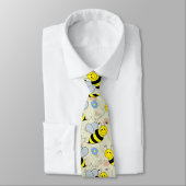 Cute Bumble Bee Neck Tie (Tied)