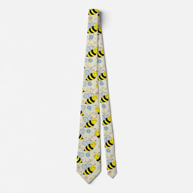 Cute Bumble Bee Neck Tie (Front)