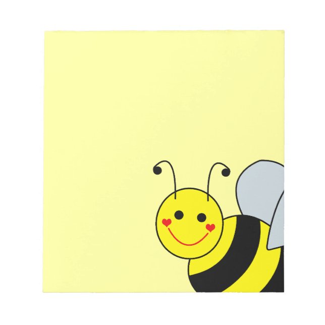 Cute Bumble Bee Notepad (Front)