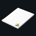 Cute Bumble Bee Notepad<br><div class="desc">Design featuring a vector image of a cute bumble bee.</div>