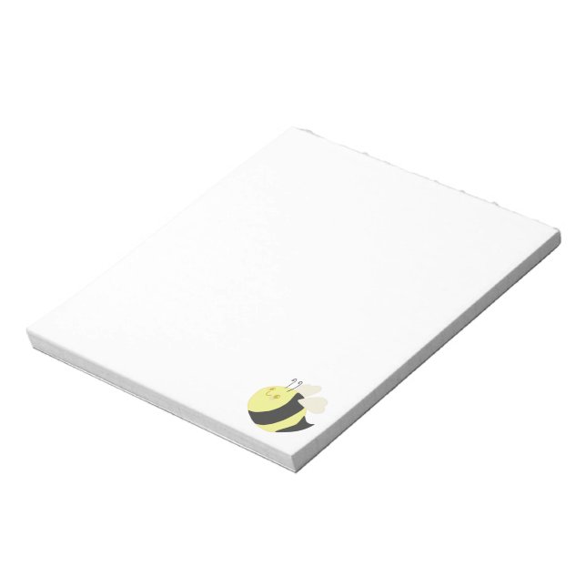Cute Bumble Bee Notepad (Rotated)