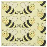 Cute Bumble Bee Pattern v3 Fabric