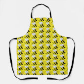 Cute Bumble Bee Pattern Yellow Apron (Front)
