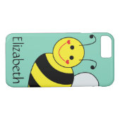 Cute Bumble Bee Personalized Case-Mate iPhone Case (Back (Horizontal))