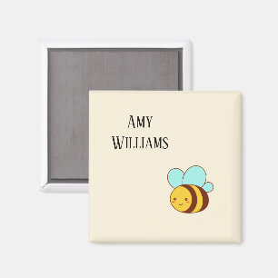 Cute bumble bee personalized magnet