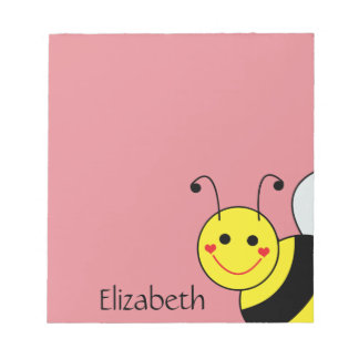 Cute Bumble Bee Personalized Notepad