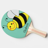 Cute Bumble Bee Personalized Ping Pong Paddle (Side)