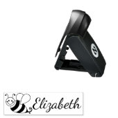 Cute Bumble Bee Personalized Pocket Stamp (Open with Design)