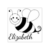 Cute Bumble Bee Personalized Rubber Stamp (Imprint)