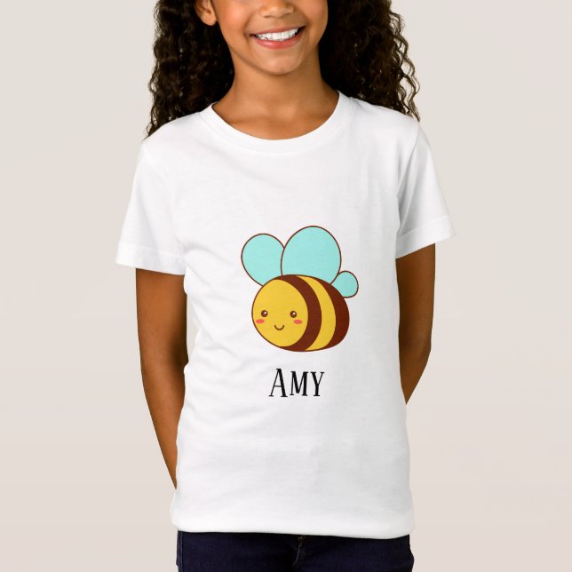 Cute bumble bee personalized  T-Shirt (Front)
