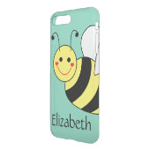 Cute Bumble Bee Personalized Uncommon iPhone Case (Back/Left)