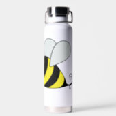 Cute Bumble Bee Personalized Water Bottle (Back)