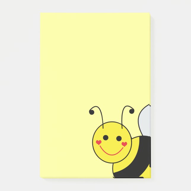 Cute Bumble Bee Post-it Notes (Front)