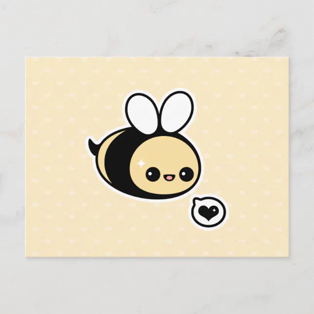 Cute Bumble Bee Postcard | Zazzle