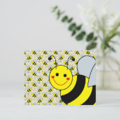 Cute Bumble Bee Postcard (Standing Front)