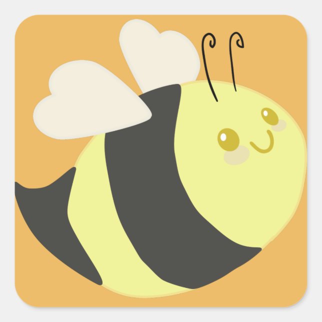Cute Bumble Bee Stickers (Front)