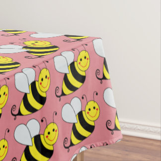 Cute Bumble Bee Tablecloth