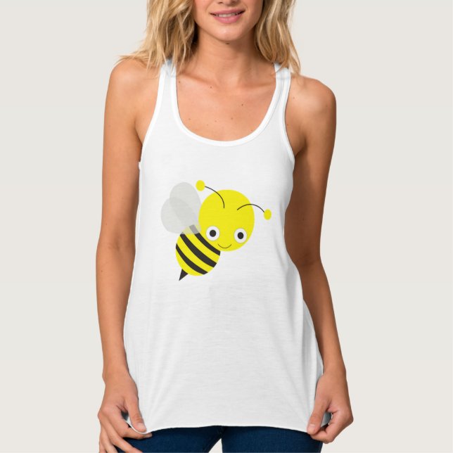 Cute Bumble Bee Tank Top (Front)