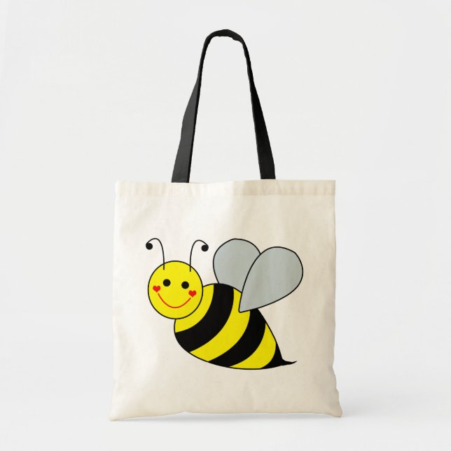 Cute Bumble Bee Tote Bag (Front)