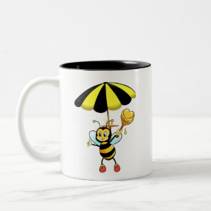 Cute Bumble Bee Two-Tone Coffee Mug