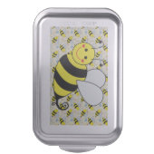 Cute Bumble Bee with Pattern Cake Pan (Front Vertical)