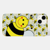 Cute Bumble Bee with Pattern Case-Mate iPhone Case (Back (Horizontal))