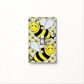 Cute Bumble Bee with Pattern Light Switch Cover (In Situ)