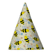 Cute Bumble Bee with Pattern Party Hat (Right)