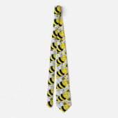Cute Bumble Bee with Pattern Tie (Back)