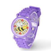 Cute Bumble Bee with Pattern Watch (Angle)