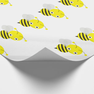 Cute Bumble Bee Wrapping Paper