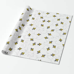 Cute Bumble Bee Wrapping Paper