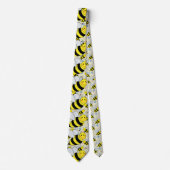 Cute Bumble Bees Neck Tie (Front)