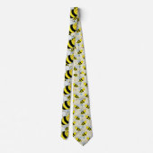 Cute Bumble Bees Neck Tie (Back)