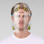 Cute Bumble Bees Personalized Face Shield (Insitu)