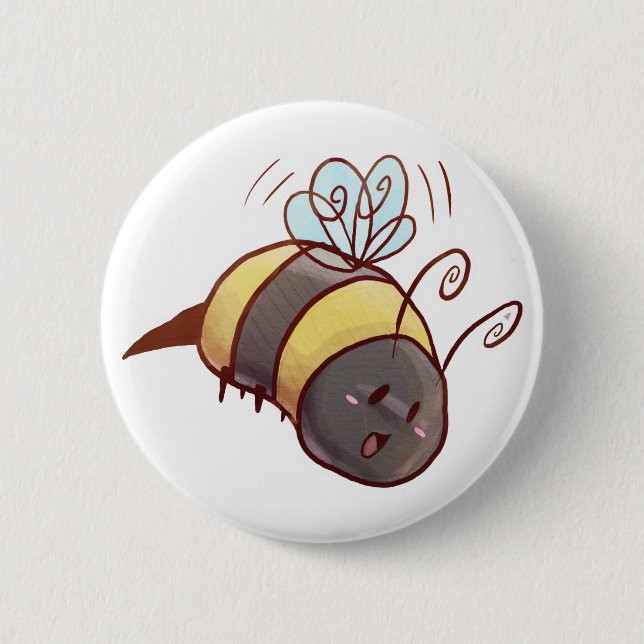 Cute Bumblebee Button (Front)