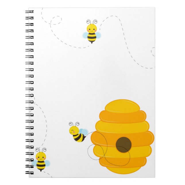 Cute Bumblebee Notebook (Front)