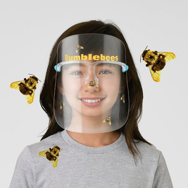 Cute Bumblebee on Nose Face Shield (Creator Uploaded)
