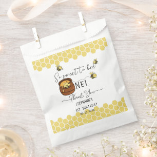 Cute Bumblebee So Sweet To Bee One 1st Birthday Favor Bag