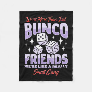 Cute Bunco Night Squad Apparel Game Bunco  Fleece Blanket