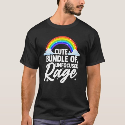 Cute Bundle Of Unfocused Rage Funny Pastel Goth Ra T_Shirt