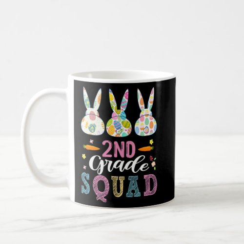 Cute Bunnies 2nd Grade Teacher Squad Easter Day Bo Coffee Mug