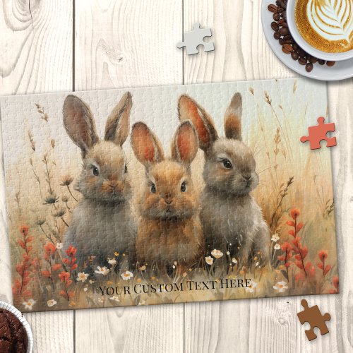 Cute Bunnies Animal Country Puzzle