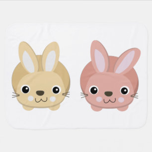 Cute Bunnies Baby Blanket
